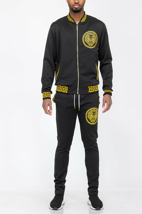 Lion Head Track Set — Premium Streetwear Jogger Suit