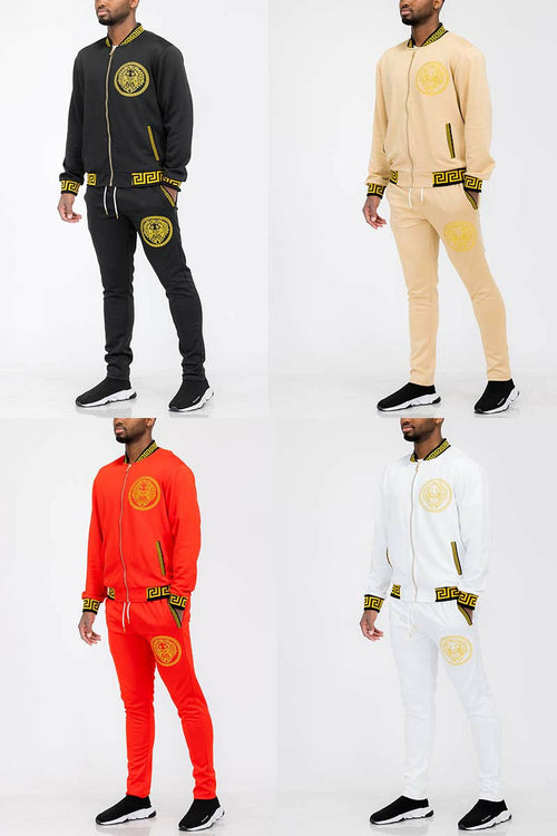 Lion Head Track Set — Premium Streetwear Jogger Suit