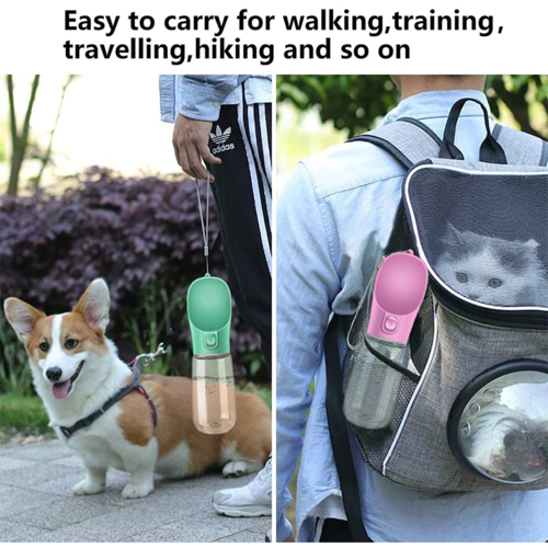 Pet Travel Feeder & Water Dispenser — Portable Bowl for Dogs & Cats