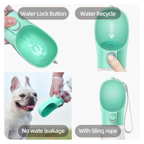 Pet Travel Feeder & Water Dispenser — Portable Bowl for Dogs & Cats